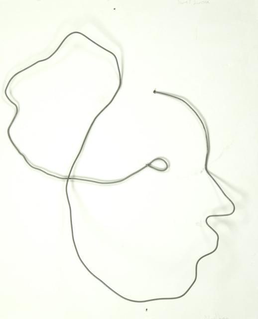 Porträt: Drahtzeichnung