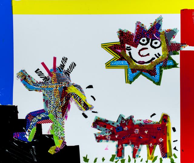 Komposition nach Keith Haring