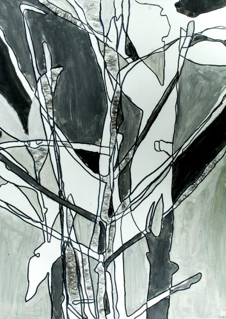 Schattenzeichnung: Pflanzen