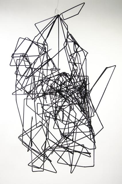 Phantom der Striche; Strohhalmplastik