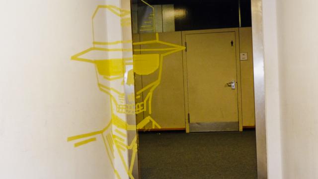 Anamorphe Zeichnung - Tape Art