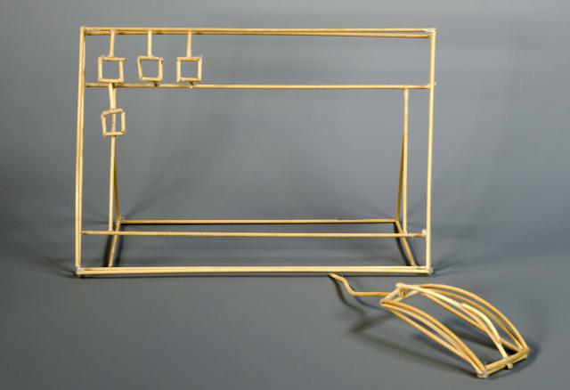 Umrissen (Computer mit Maus)