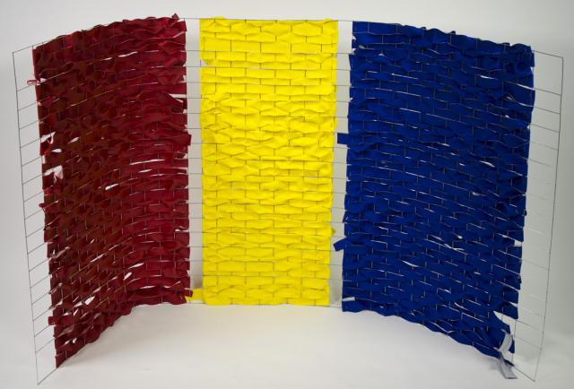 Weberei/ Rot-Gelb-Blau