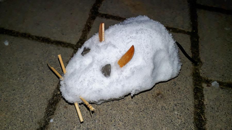 Schneetiere - Maus