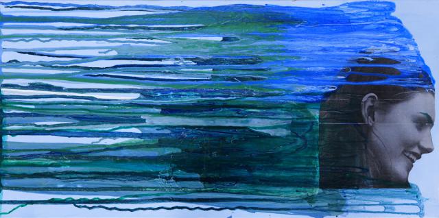 Experimente mit Steinmehl und Acryl