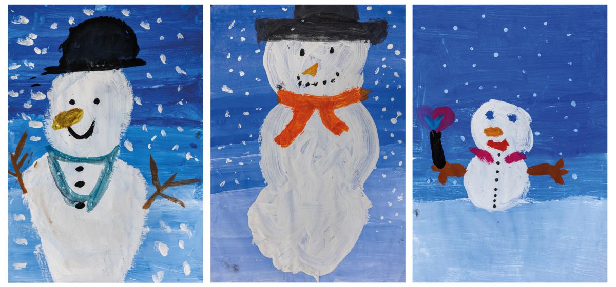 Wir bauen einen Schneemann