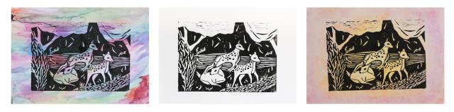 Tier in verschiedenen Bewegungen