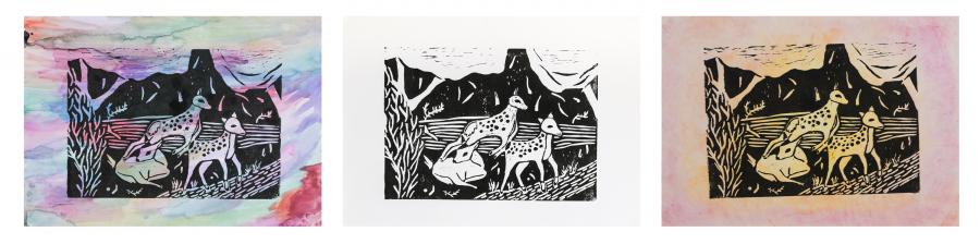 Tier in verschiedenen Bewegungen