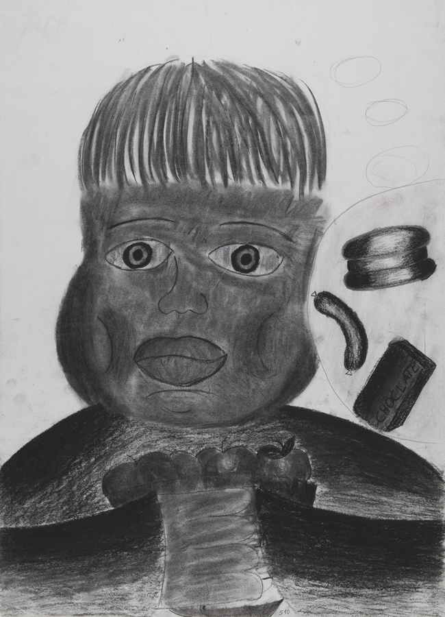 Person: Ein Dicker bei seiner Lieblingsbeschäftigung