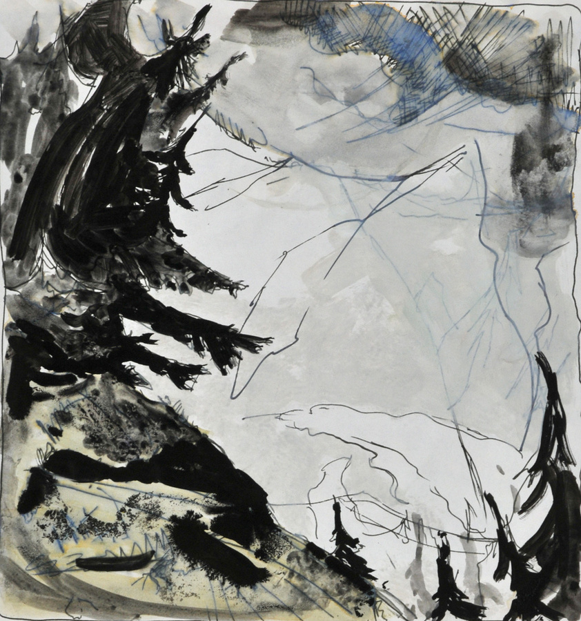 Landschaft mit Bäumen