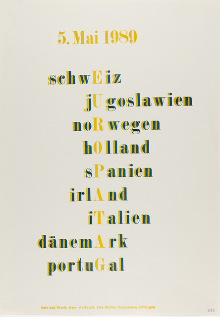 Veranstaltungsplakat: Europatag