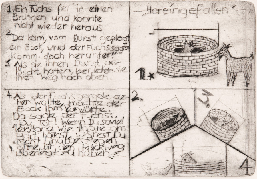 Textillustration - Äsop