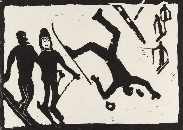 Winterlandschaft mit Personen