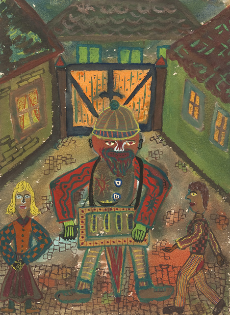 Bauchladenverkäufer