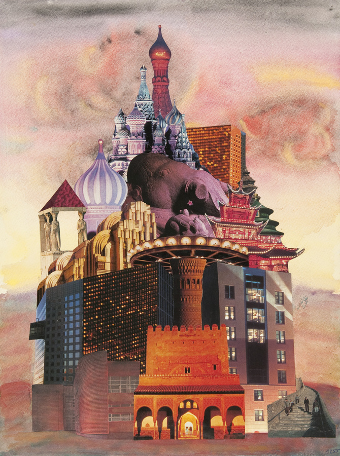 Surrealistisches Gebäude