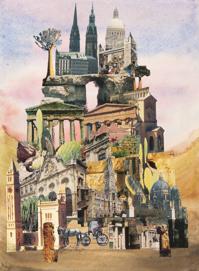 Surrealistisches Gebäude