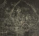 Kartondruck - Schiff