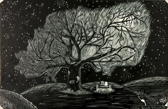 Landschaft bei Nacht