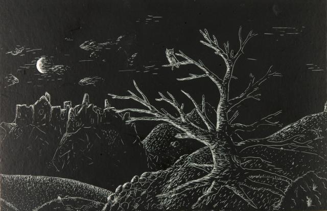 Landschaft bei Nacht