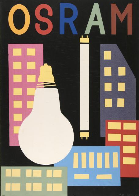 Firmenplakat: Osram Glühbirnen