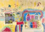 Hundertwasser: Weiterführung einer Kunstpostkarte