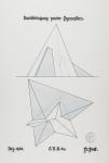 Geometrische Zeichnung mit Lineal